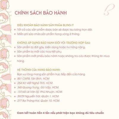 Mặt dây chuyền bạc nữ 925 BLING IT hoạ tiết hoa huy chương đính hạt đá BIMVC002 (không kèm dây)