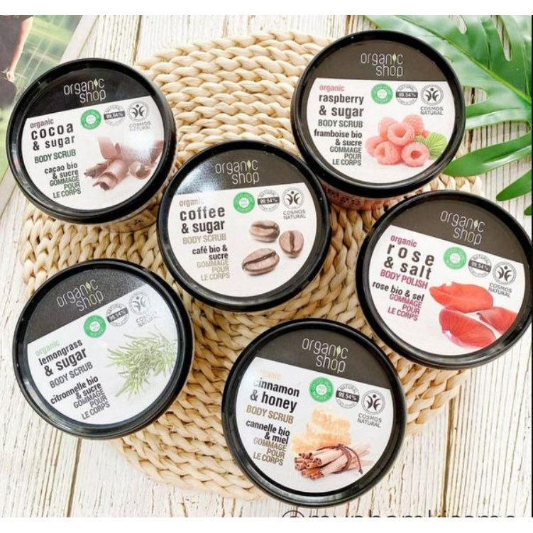 Tẩy Tế Bào Chết Body Organic Shop Coffee Sugar Body Scrub 250ml