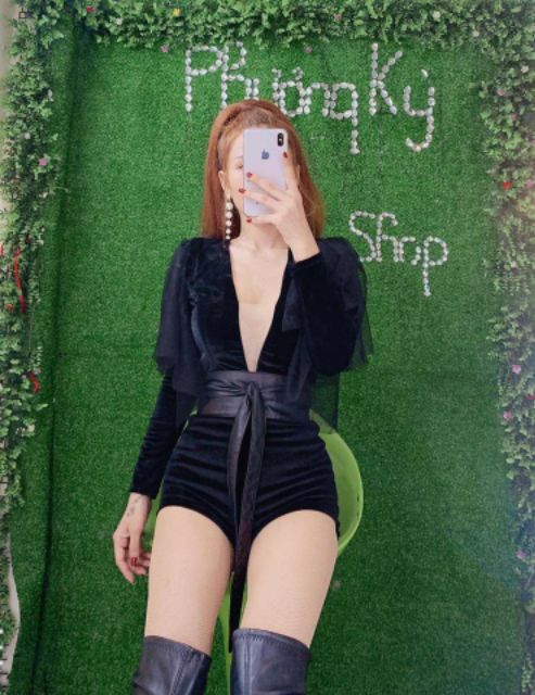 Jump ngắn tay dài phối voan
