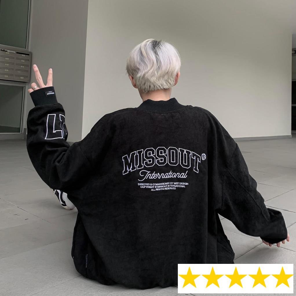 Áo Khoác bomber missout Typo nam nữ streetwear Shop
