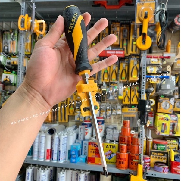 Tô vít đóng đầu cộng 4 cạnh tolsen 20121/ 20122/ 20124/ 20125/ 20126/ 20127 go-through philip screwdriver