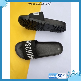 Dép lê thời trang quai ngang nam đẹp MOCHINO