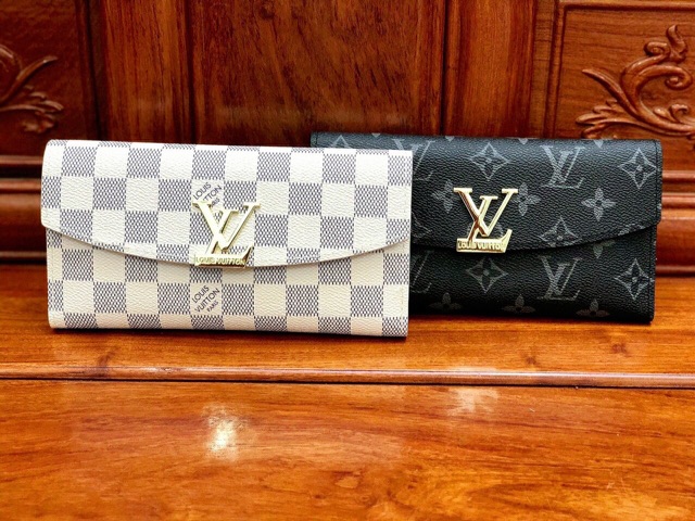 Set Ví LV cầm tay dáng dài da xịn, full box