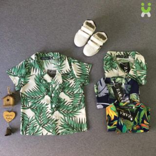 Sơ mi hoa lá cành cho bé( ảnh thật )