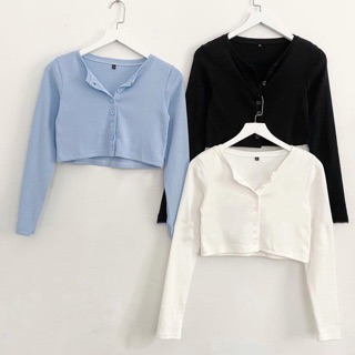 Áo khoác cardigan croptop (kèm ảnh thật)