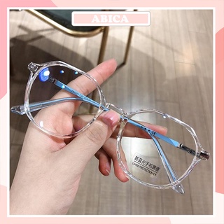 Kính cận thời trang mắt đa giác không độ chống ánh sáng xanh phong cách Hàn Quốc ABICA 052