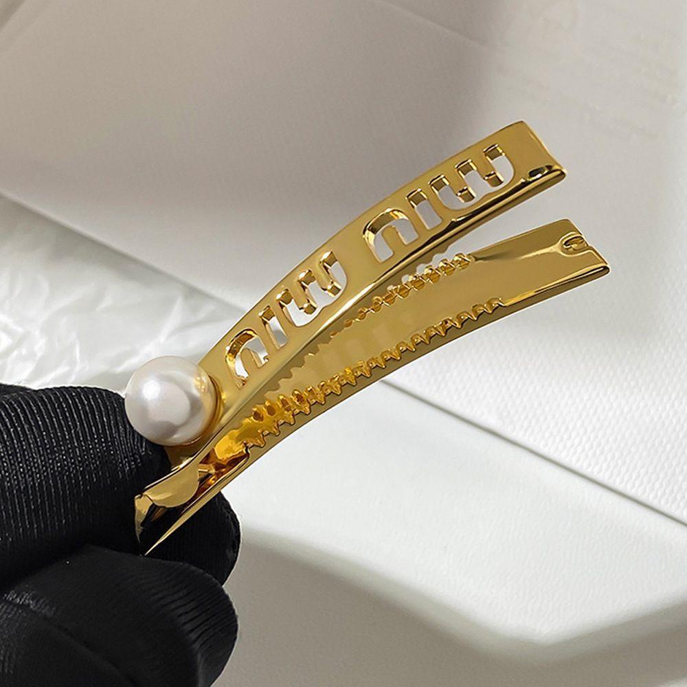 Kẹp Tóc Mỏ Vịt Kim Loại Cổ Điển Sang Trọng