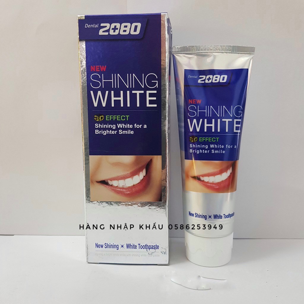 Kem Đánh Răng Làm Trắng Răng Shining White 3D Effect Toothpaste 2080 Hàn Quốc<hàng công ty>