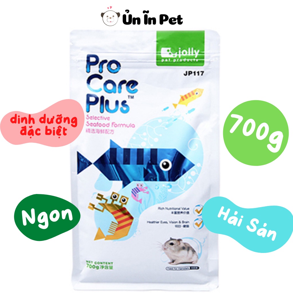 Thức ăn hamster chính hãng JOLLY HẢI SẢN CAO CẤP 700g