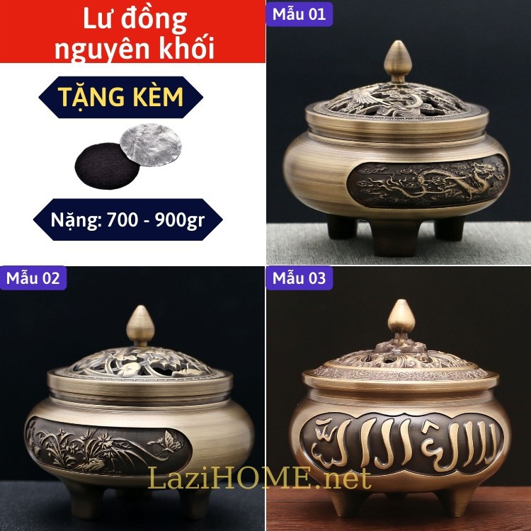 [MUA 1 ĐƯỢC 2] Đồ thờ cúng bằng đồng, đồ thờ cúng, do tho cung, lư đồng, lu dong 3C/900g Lazi HOME -TẶNG KÈM QUÀ HOT