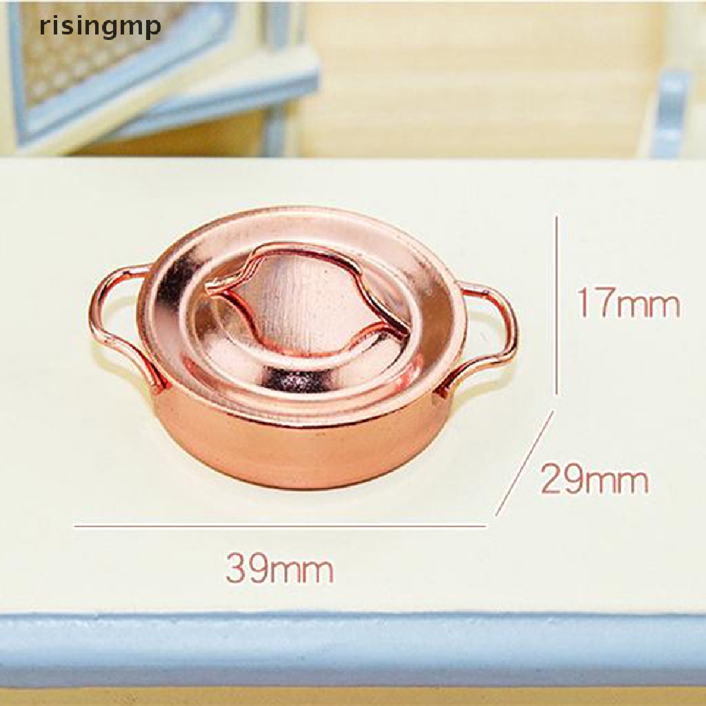 Mô Hình Nồi Nấu Súp Mini Tỉ Lệ 1 / 12 Dùng Trang Trí Nhà Búp Bê ♨Nóng Bỏng