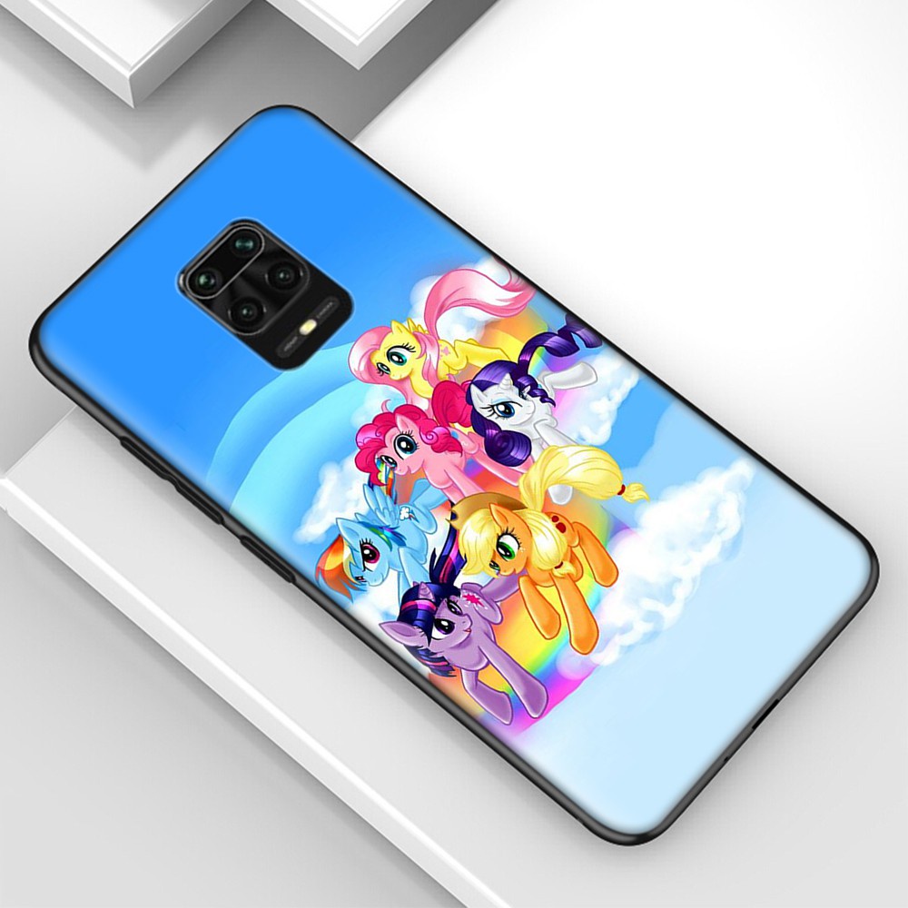 Ốp Điện Thoại Silicon Mềm Hình Ngựa Pony Và Cầu Vồng H-125 Cho Iphone X 5 Se 5s 6 6s 7 8 Plus