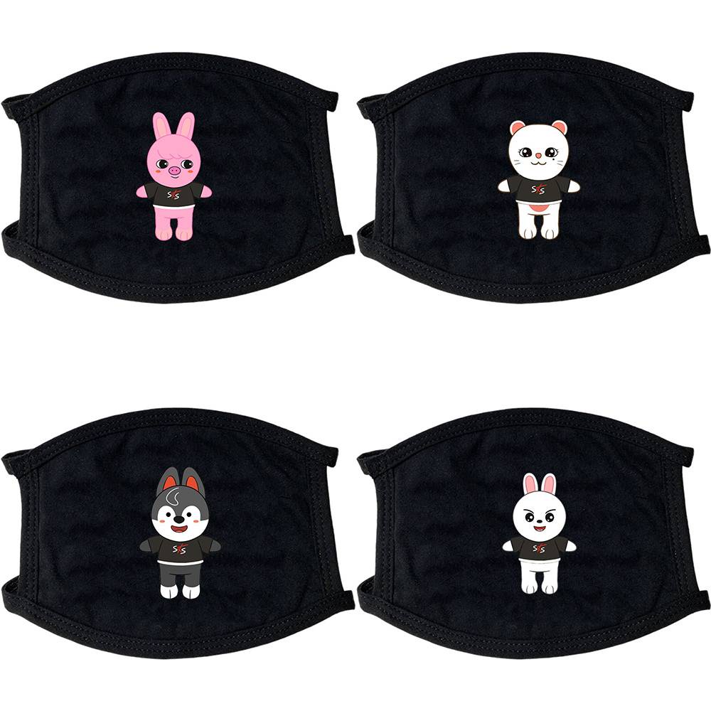 Khẩu trang cotton mềm chống bụi phong cách Hàn Quốc cho nam nữ