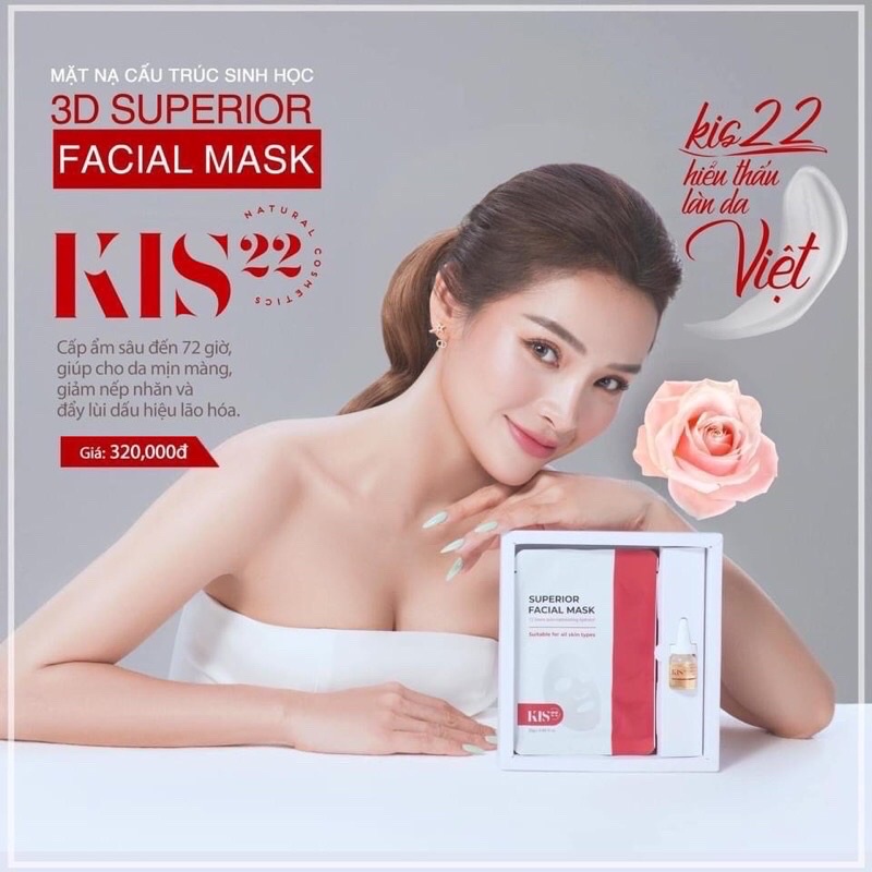 KV Beauty - MẶT NẠ SINH HỌC KIS22 ( 5 miếng nạ + chai serum)