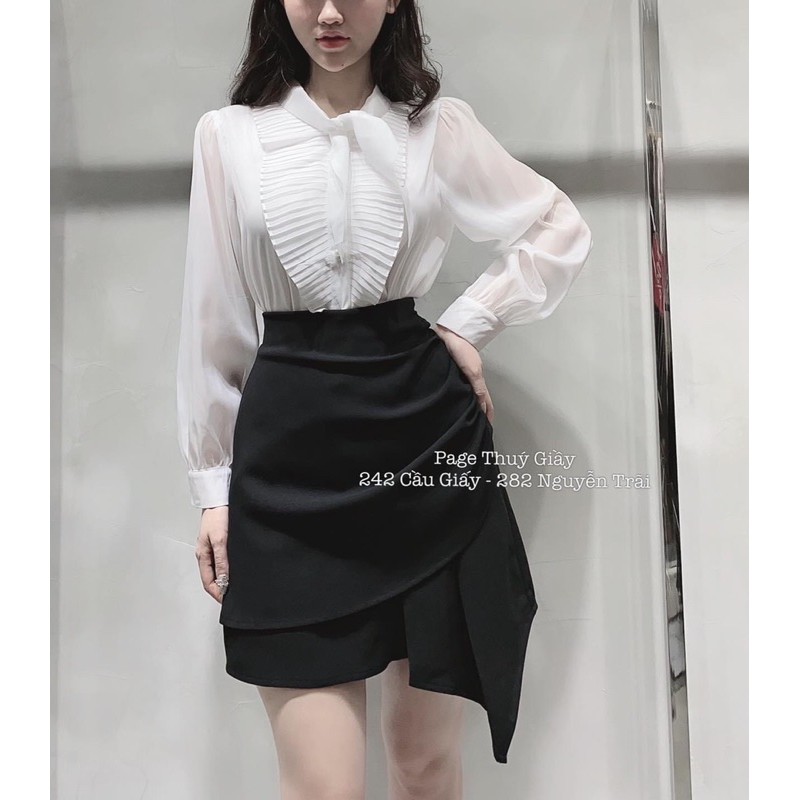 chân váy váy chữ A vạt lệch hàng chuẩn | BigBuy360 - bigbuy360.vn