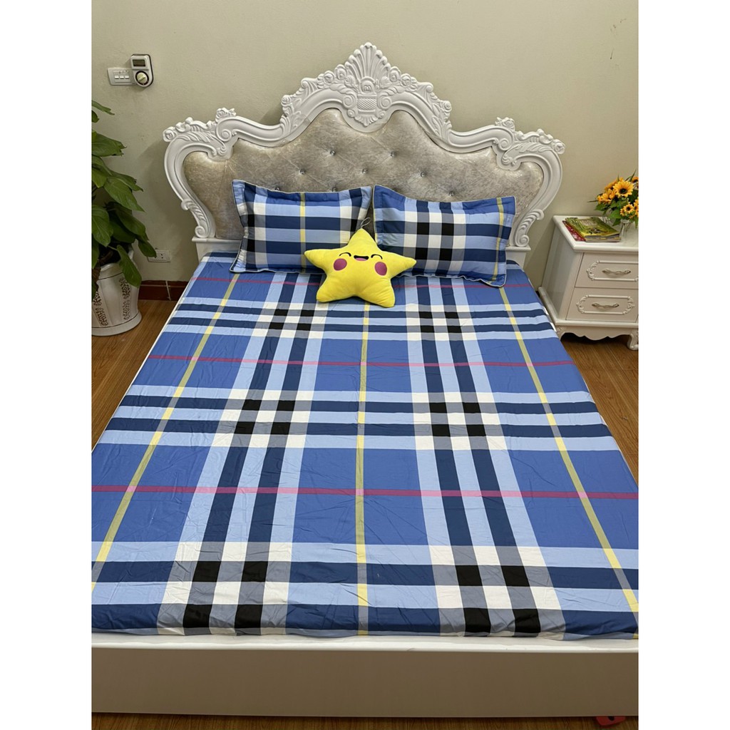 [XẢ HÀNG] Set Ga Gối Cotton Hàn - Ga gối Cotton100% Không lo bai xù, Vỏ gối được trần bông  [Loại Đẹp]