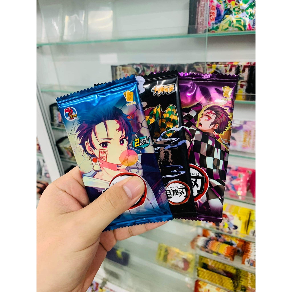 [ Dưa Hấu ] Set 5 ảnh thẻ nhân phẩm Anime Kimetsu no Yaiba Thanh Gươm Diệt Quỷ ngẫu nhiên chibi xinh xắn