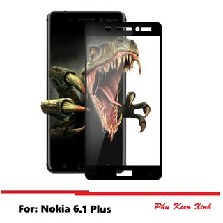 Kính Cường Lực Nokia 6.1 Plus Nokia x6 Có Hộp Full Màn