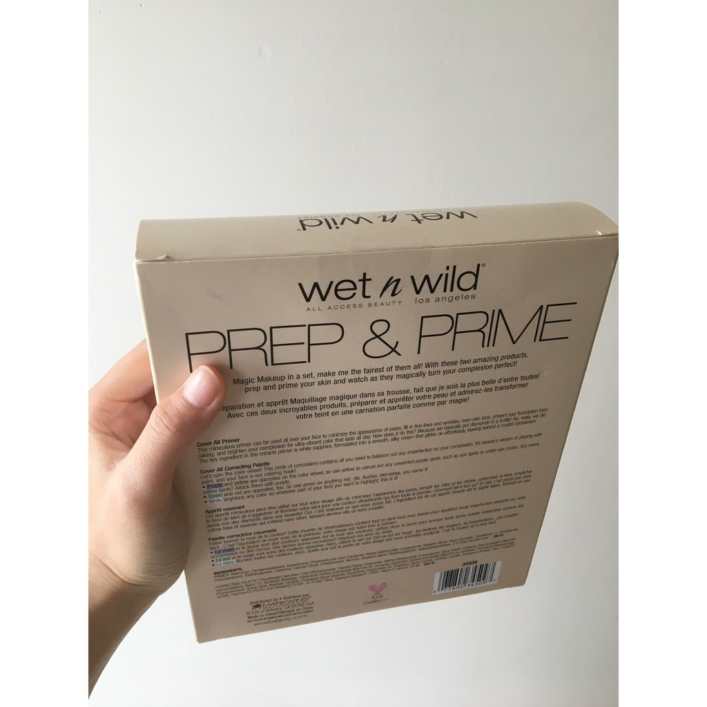 [Chính Hãng] Set Kem Lót Và Che Khuyết Điểm WET N WILD Coverall Prep & Prime Primer Correcting Palette Concealer | BigBuy360 - bigbuy360.vn