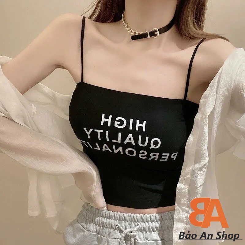 Áo bra 2 dây nữ chất su from ôm body có mút lót ngực FreeSize dưới 55kg
