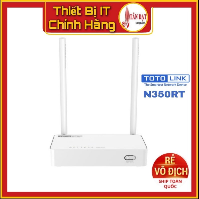 Bộ Phát Wifi Totolink N350RT chuẩn N 300Mbps - 4 Lan