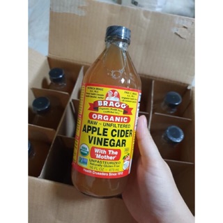 Giấm táo hữu cơ Bragg 473/946ml