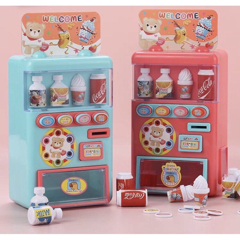 Máy bán nước Gấu con xinh xắn có nhạc &amp; đèn 3388-2