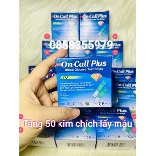 Que Thử Đường Huyết On Call Plus 50 Que Tặng 50 Kim Chích Lấy Máu