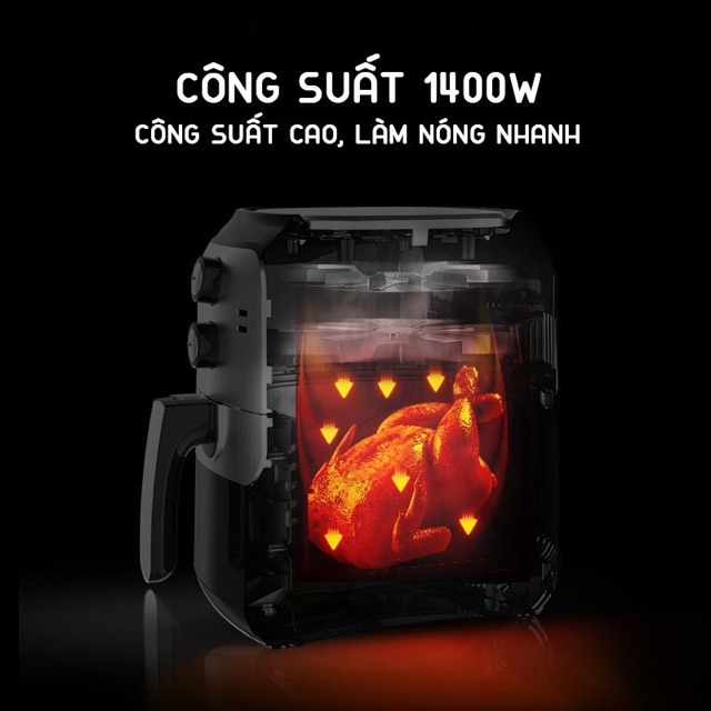 Nồi chiên không dầu Hongxin 6 lít