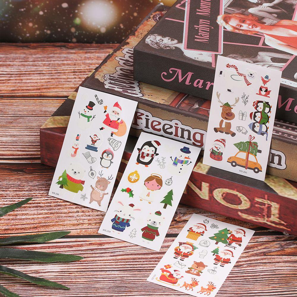 Hình Xăm Dán Tạm Thời Họa Tiết Bông Tuyết Phát Sáng Trong Đêm Mừng Năm Mới