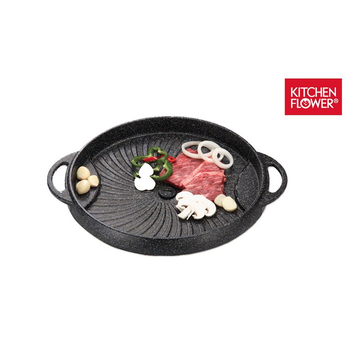 Chảo nướng KITCHEN FLOWER NY-1160 / sản xuất Hàn Quốc siêu bền/ Hàng nhập khẩu / Hàng chính hãng