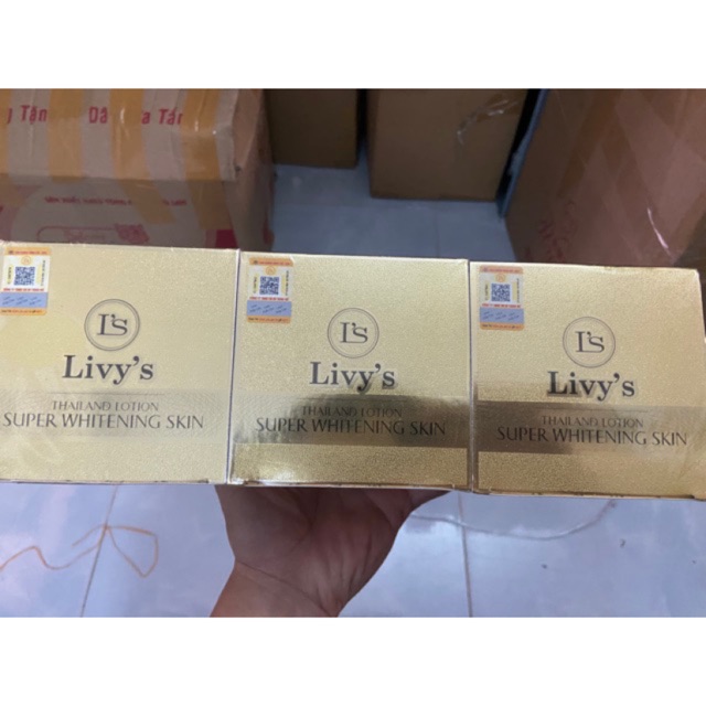 kem dưỡng trắng da body livy