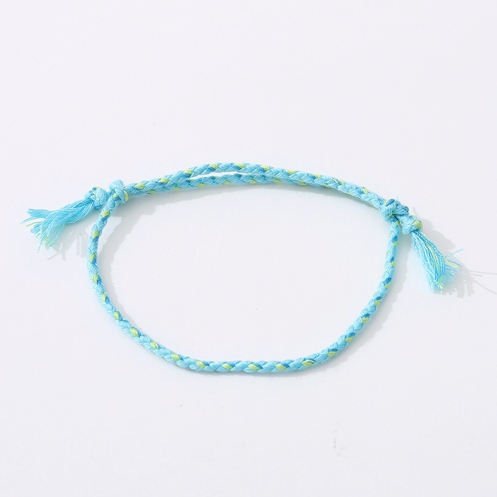 Vòng Tay Bện Dây May Mắn 6 Màu Thời Trang