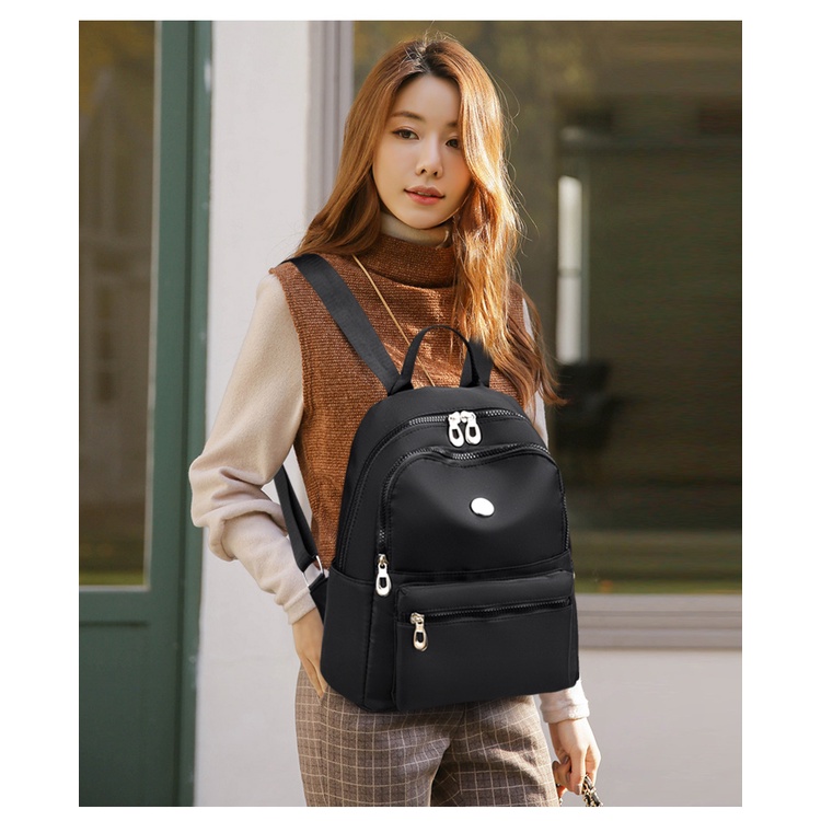 Ba Lô Vải Oxford Sức Chứa Lớn Thời Trang Phong Cách Hàn Quốc Mới Cho Nữ