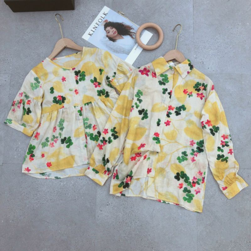 Áo babydoll hoa xinh xắn tay lỡ cá tính | BigBuy360 - bigbuy360.vn