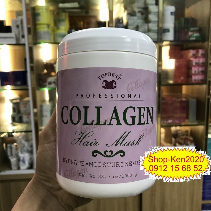 Kem hấp phục hồi tóc Topbest Collagen 1000ml