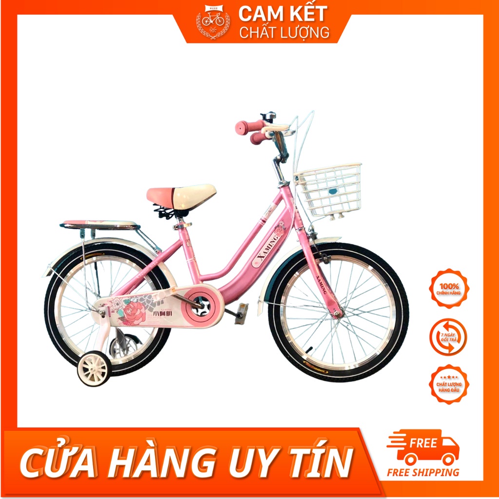 ☂Xe đạp trẻ em Xaming sơn tĩnh điện+inox mới nhất 2021 size 12-14-16-18-20 mọi lứa tuổi cho bé.