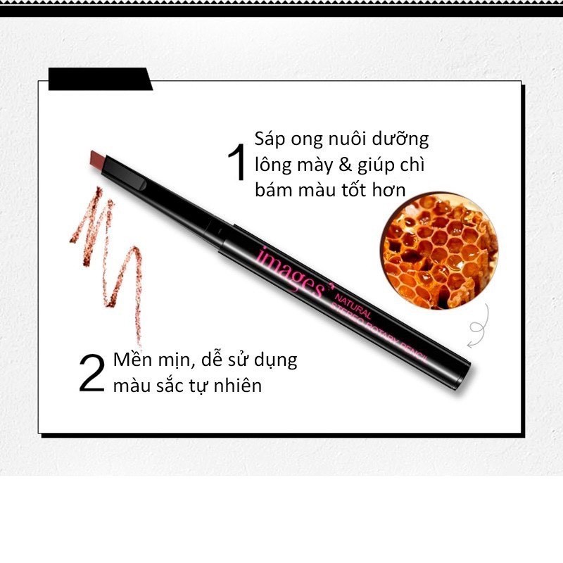 [N67] [N72] Chì kẻ chân mày siêu nét IMAGES màu nâu tự nhiên bút chì kẻ mày nội địa Trung | BigBuy360 - bigbuy360.vn