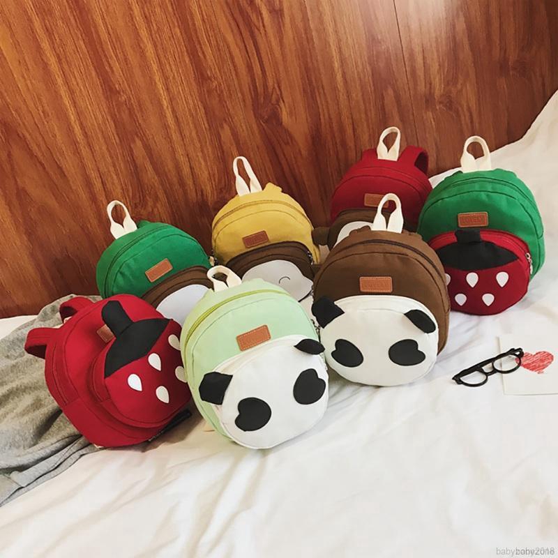 Kids Plush Cartoon Animal Print School Travel Lunch Bags