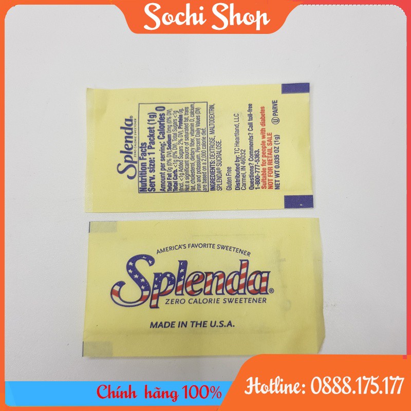 (Tách lẻ) Đường ăn kiêng và tiểu đường Splenda xuất xứ Mỹ