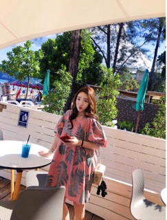 🌸Đầm hoa tay phồng🌸