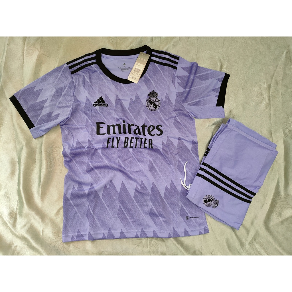 Bộ đá banh Real Madrid tím 2022 hàng thái cao cấp