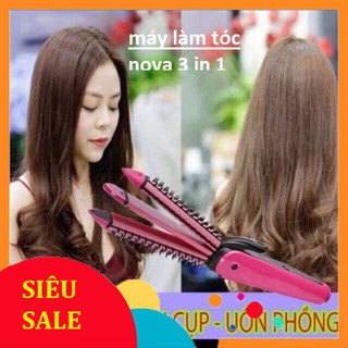Máy Làm Tóc 3 Trong 1 NOVA (Uốn, Duỗi, Bấm)