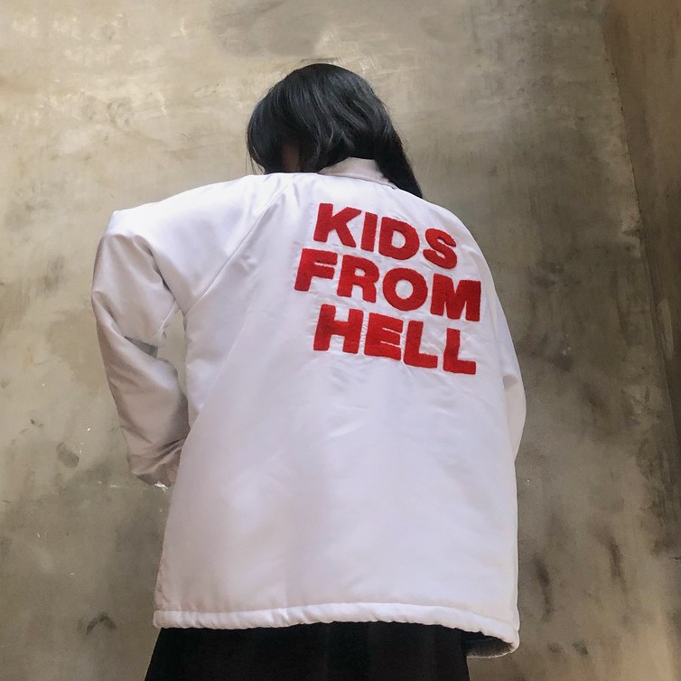 Áo khoác KIDS FROM HELL chất liệu dù kiểu dáng unisex - PLAY DIRTY