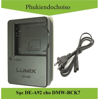 Sạc máy ảnh de-a92 for panasonic dmw-bck7, sạc dây