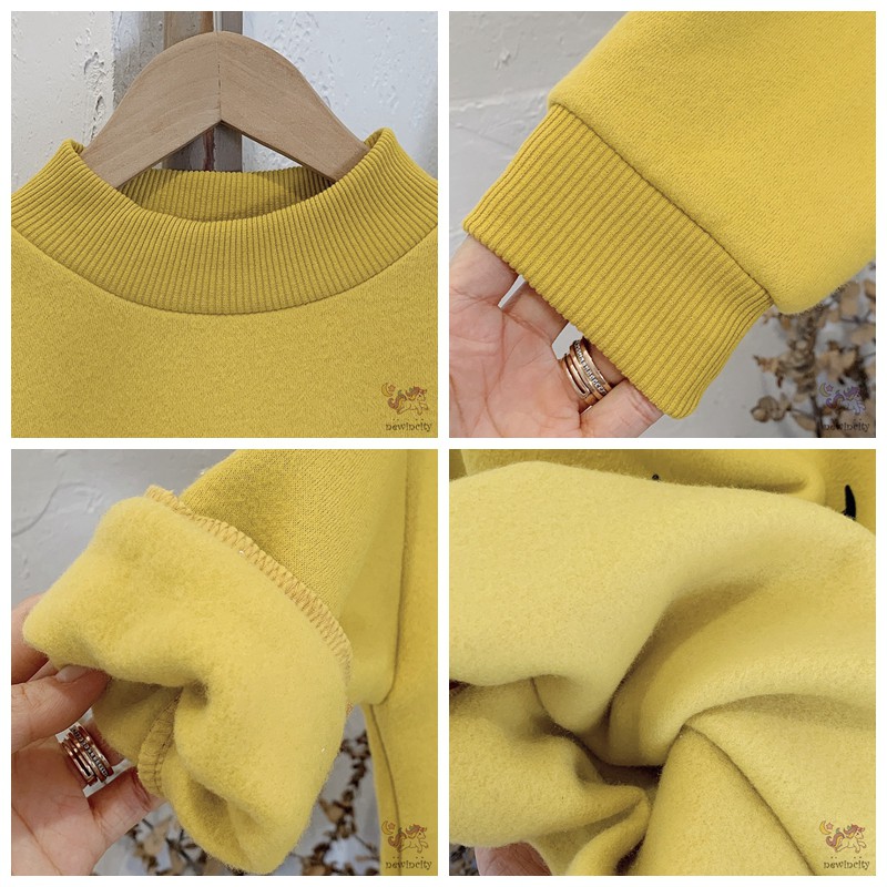 Đầm Thun Dài Tay In Họa Tiết Mặt Cười Cho Bé