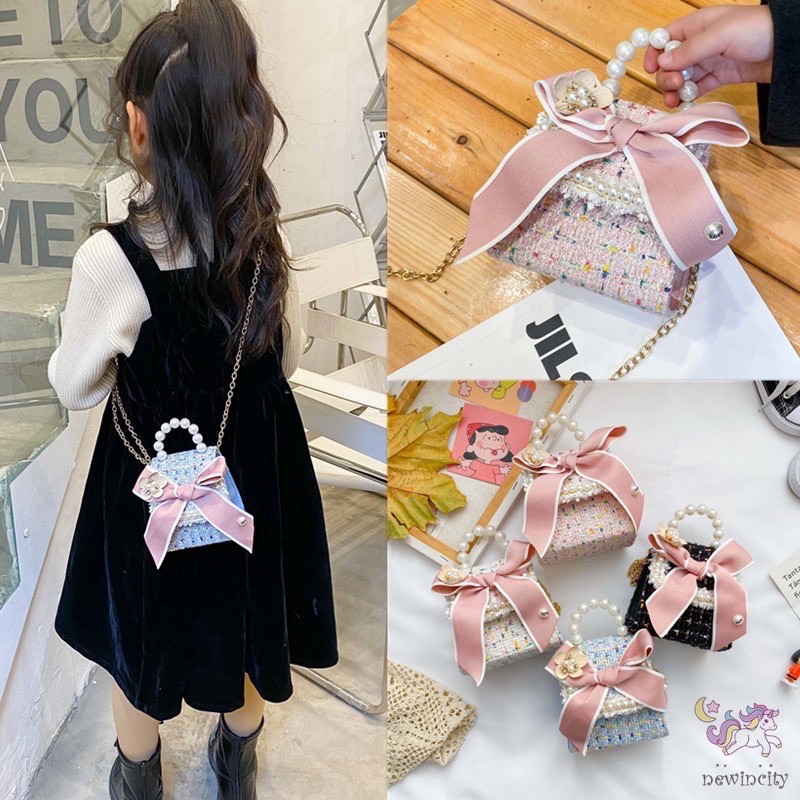 Túi đeo chéo cho bé gái phong cách Hàn Quốc cao cấp đẹp HTI01