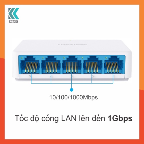 Bộ chi mạng Switch cổng LAN 1000Mbps/1Gbps Mercury - 5 cổng/ 8 cổng