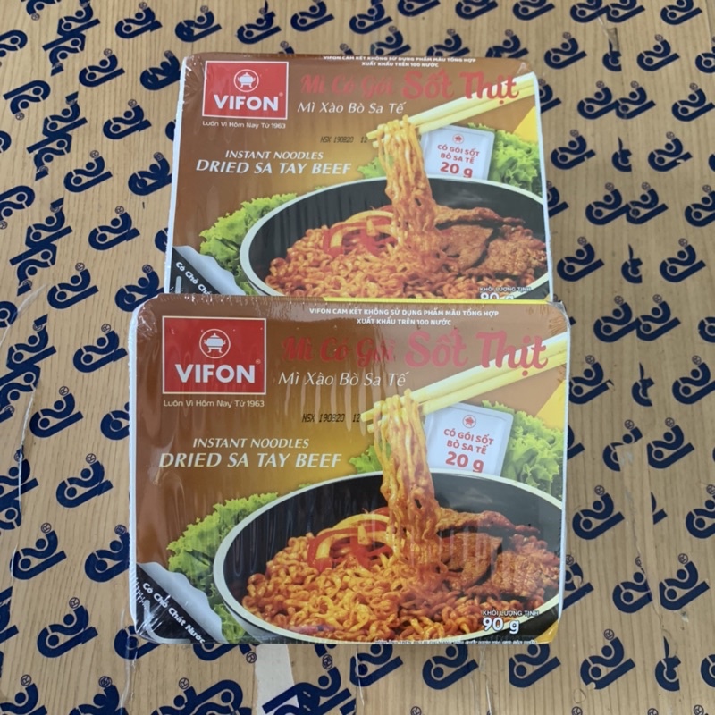 Mì xào tương đen/ bò sa tế Vifon 90g