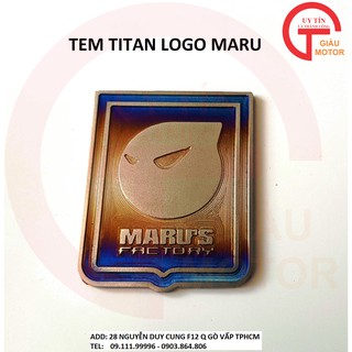 TEM TITAN LOGO MARU DÁN TRANG TRÍ XE